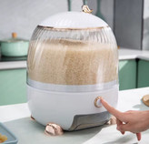 جا برنجی ۱۰ کیلویی درب دار پلاستیکی مقاوم سفید