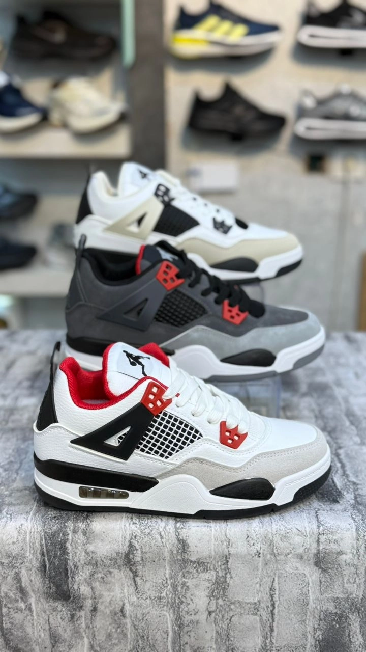 Air Jordan 4 profile, Nike Air Jordan 4 midsole, Jordan 4 classic colorways