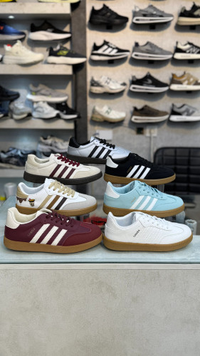 White Adidas Samba style sneakers for women – imported model – Shafagine.ir