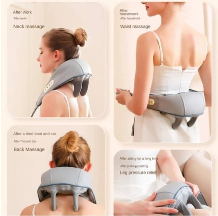 ماساژور گردن برقی چندکاره با گرمایش مادون قرمز مناسب گردن و شانه