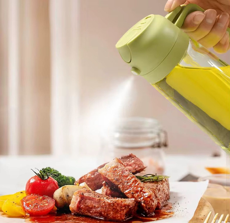 اسپری روغن دوکاره شیشهای با دو سری پاششی و قطرهای