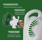 پنکه شارژی ۳ فن رومیزی با شارژ Type‑C و سه سطح سرعت، مناسب میز کار و خواب